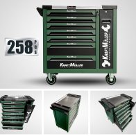 KraftMuller KM-8/6 Drawers Tool 258 Pieces