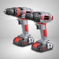 KraftMuller Cordless Drill and Hammer Drill set - Powerful and versatile with two extra double batteries and a selection of bits and sockets.